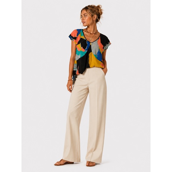 Tracy Reese Tops - Tracy Reese Anthropologie Multicolor 100% Silk Geometric Blouse Top S NWOT New